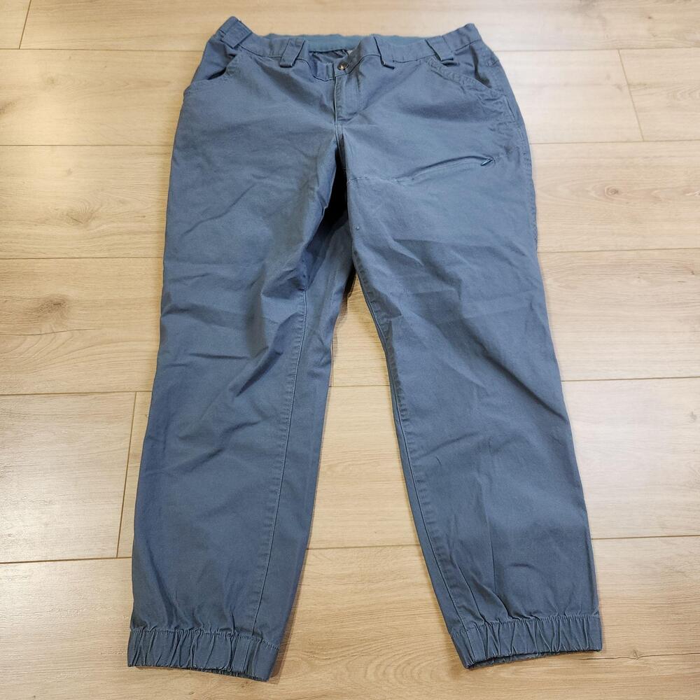 Duluth Trading Rootstock Gardening Jogger Pants Womens 16 Blue Stretch Workwear